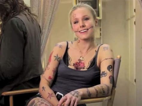 kristen bell tattoo|Is Kristen Bell the Most